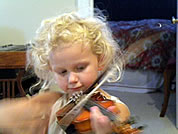 abbi playing the violin